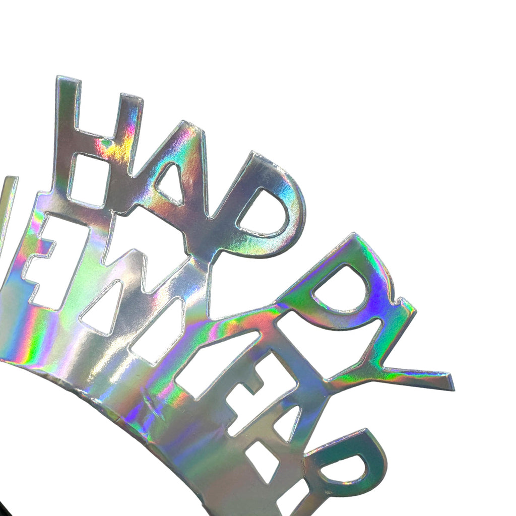Iridescent Silver New Year's Tiara. C/4