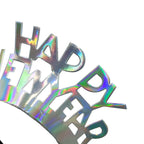 Iridescent Silver New Year's Tiara. C/4