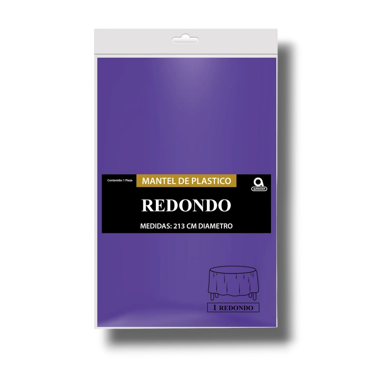 Mantel Redondo Morado C/1