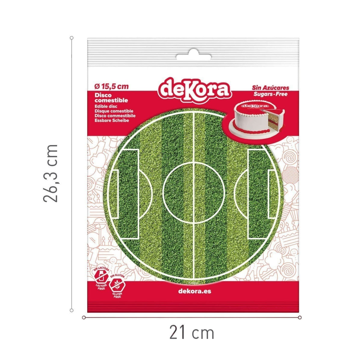 Disco Comestible Tarta Campo  C/1