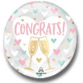 Bubble 18" Congrats Hearts C/1