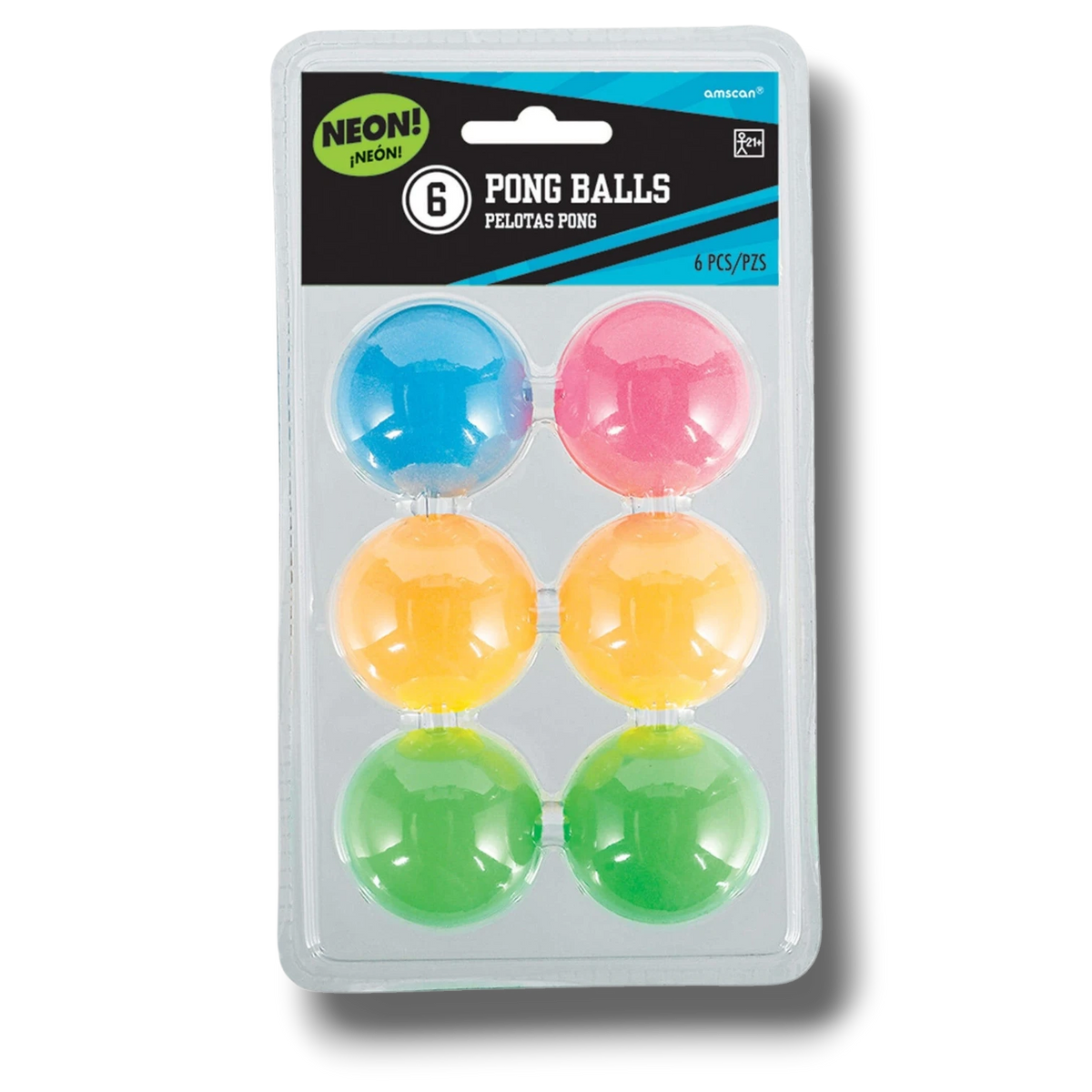 Pong Balls / Beer Pong Neon C/6