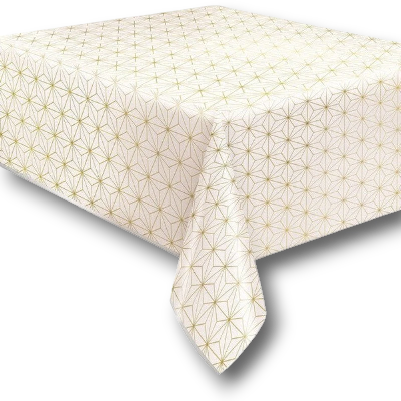 Modern Gold &amp; Purple Tablecloth C/1