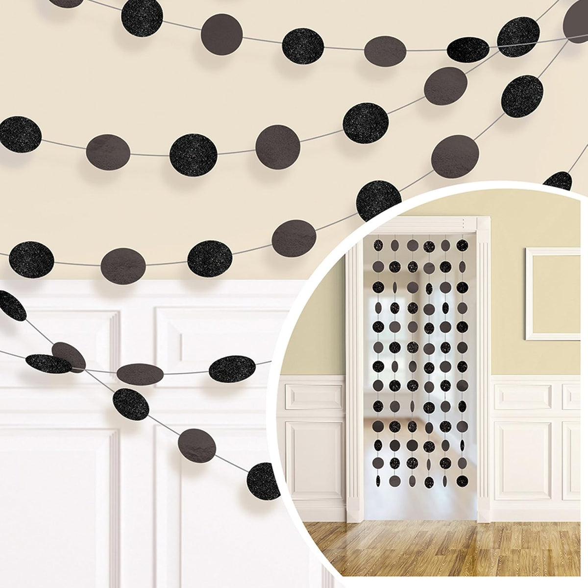 Dots Garland Negro C/6