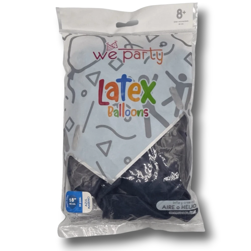 Bolsa De Globos 18" Navy Blue C/20
