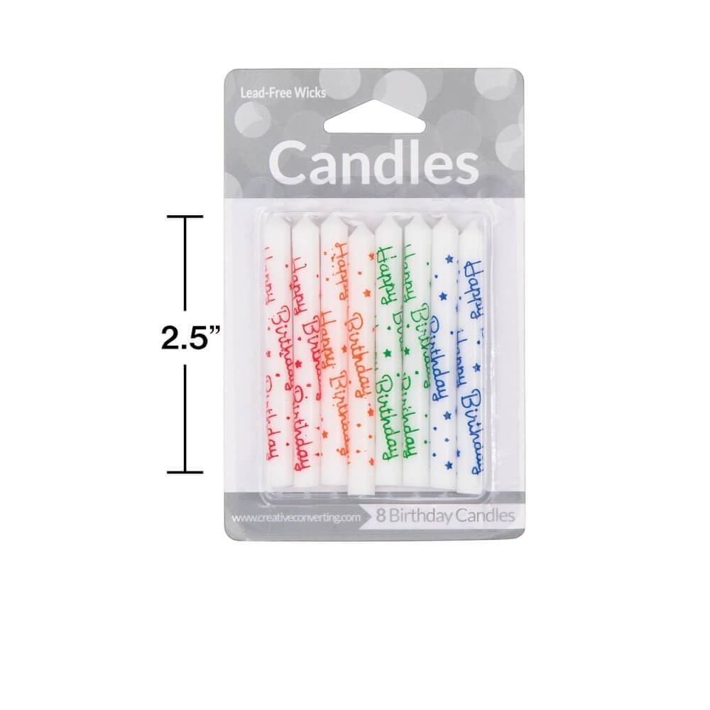 Velas Espiral Happy Birthday C/8