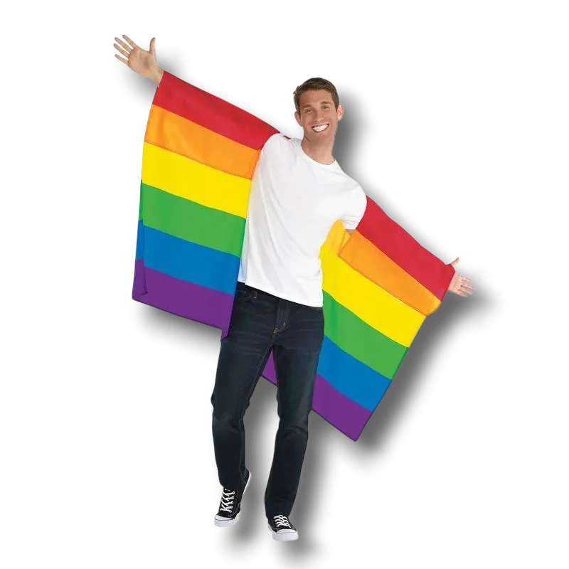 Bandera Con Mangas Rainbow C/1