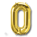 14" Balloon Number 0 Gold C/1