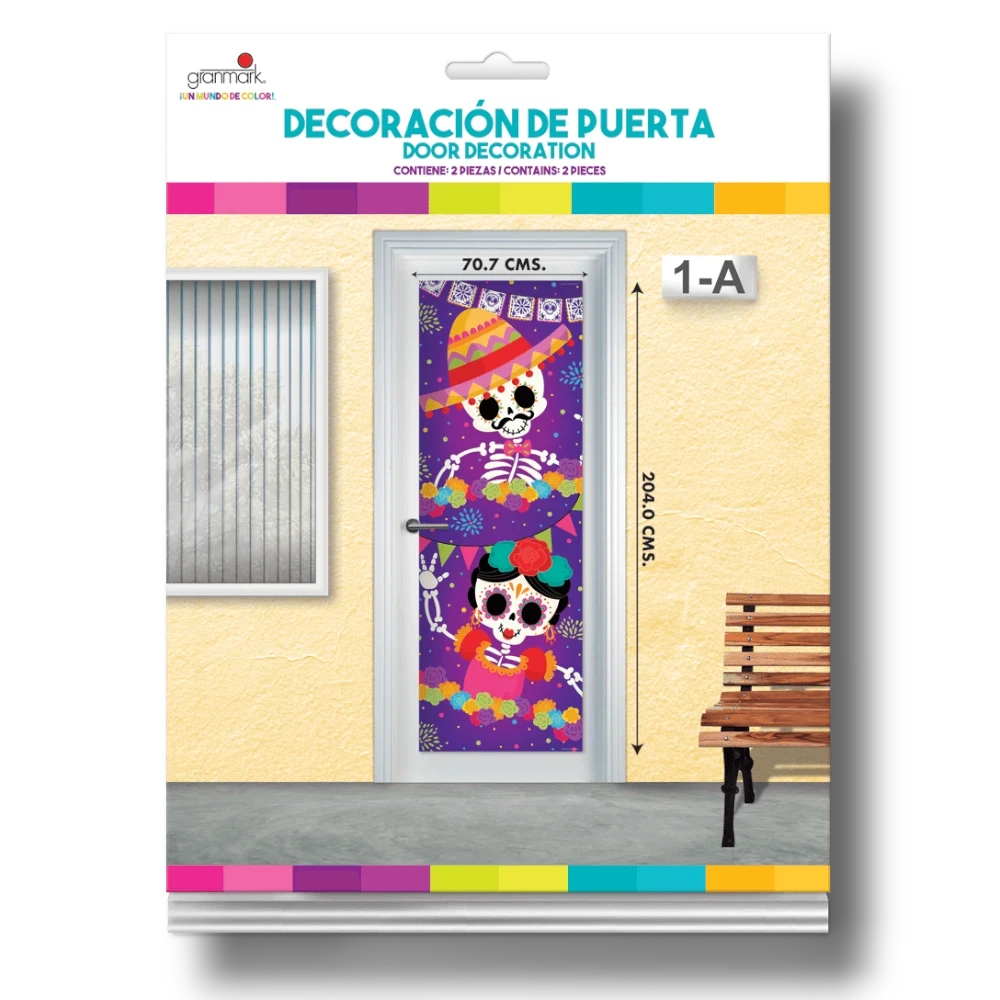 Decoracion Para Puerta Catrina C/1