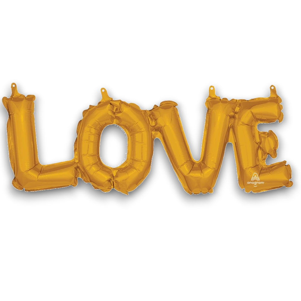 Globo Air Filled Love Oro C/1