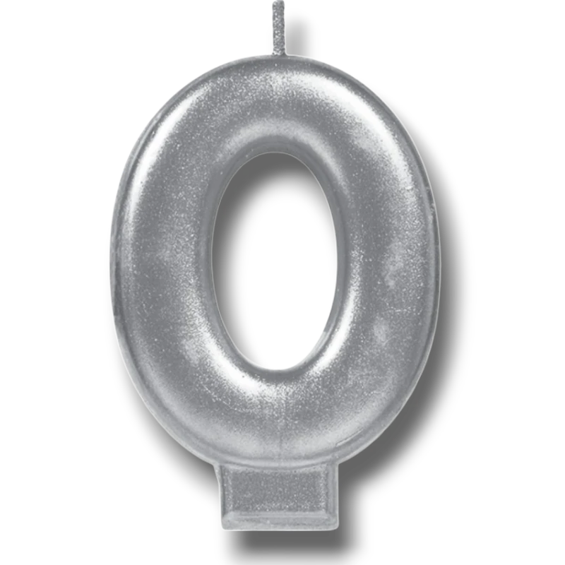 Vela Numero Plata 0 C/1