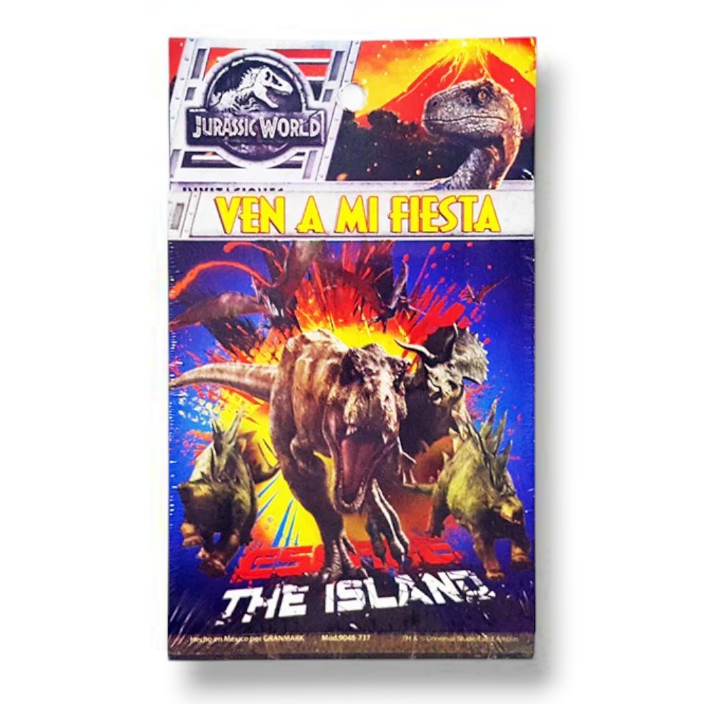 Invitaciones Jurassic World C/6
