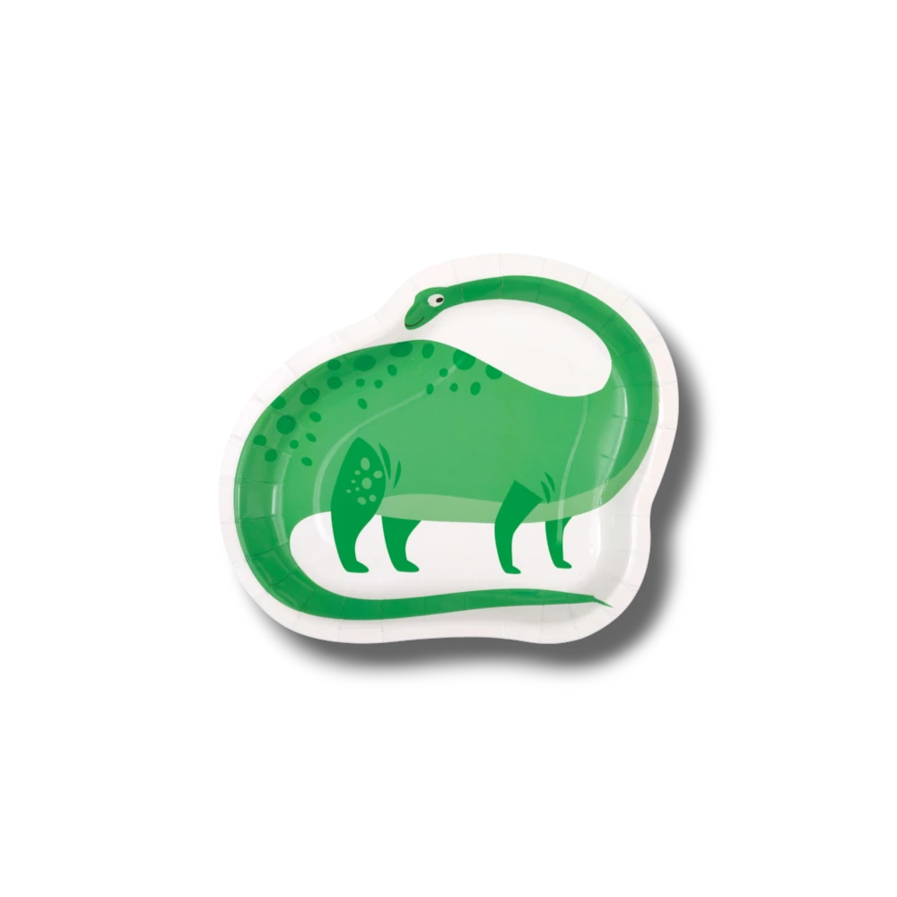 Green Dino Figure Plate C/8