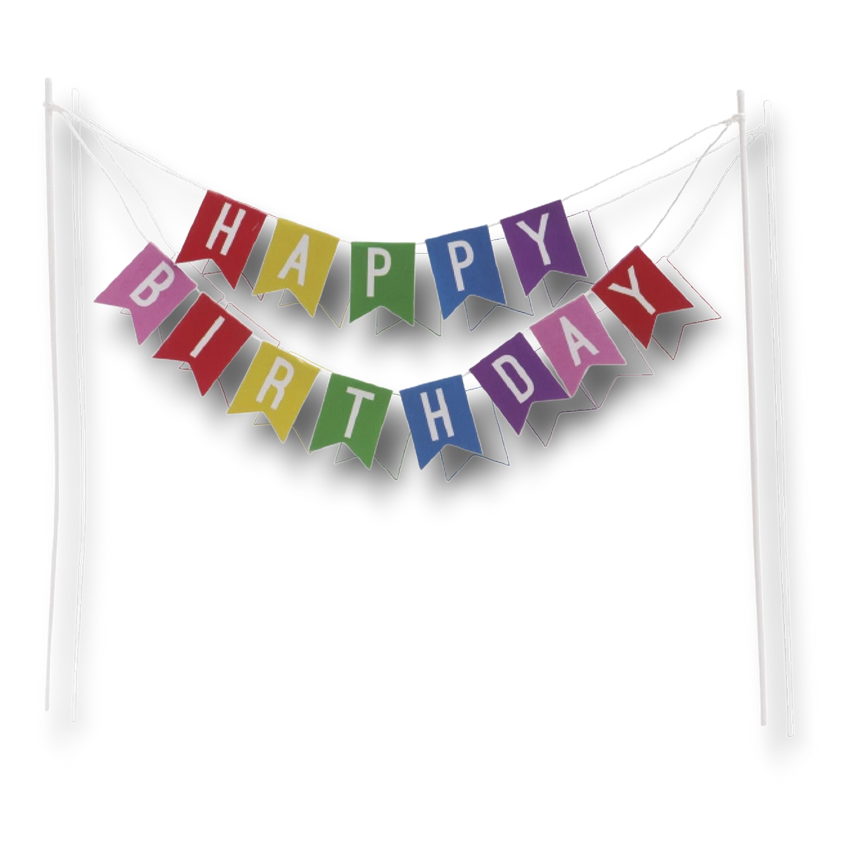 Cake Topper Banderas Happy Birthday C/1