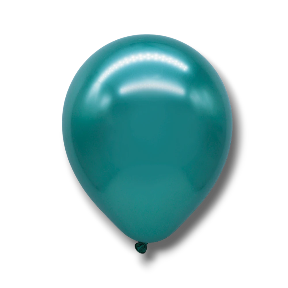 Bolsa De Globos Chrome 12" Verde Eucalipto C/50