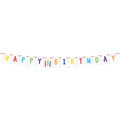 Letreros Happy Birthday Colores C/1