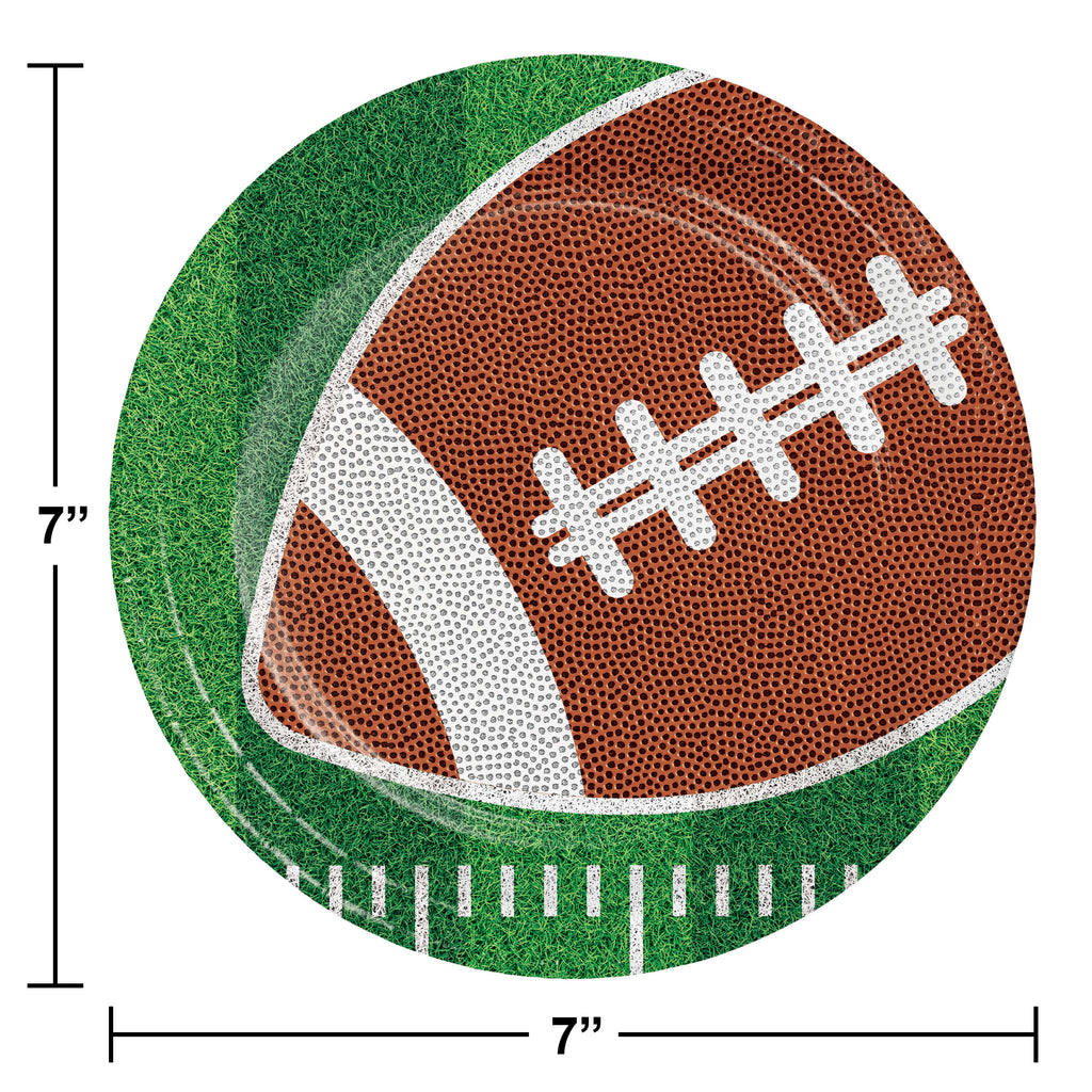 Plato 7" Tailgate Time Football Americano C/8