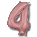 Balloon 26" Number 4 Rose Gold C/1