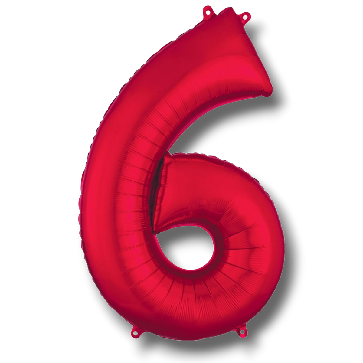 Globo 36" Numero 6 Rojo C/1