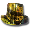 Sombrero Carton HNY Dorado C/1