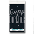 Mantel Happy Birthday Black & Grey C/1