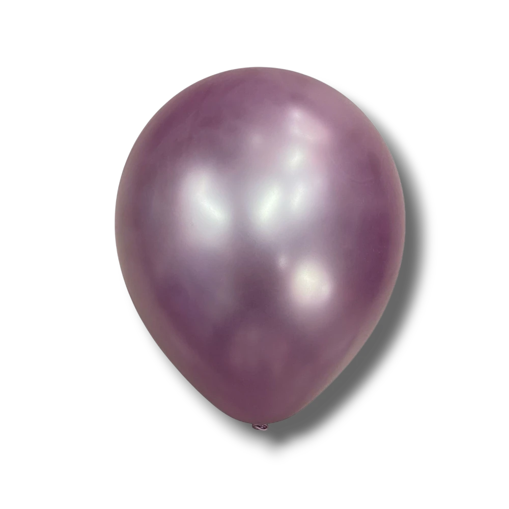 Bolsa De Globos Chrome 9" Lavanda C/50