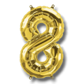 14" Balloon Number 8 Gold C/1
