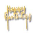 Happy Birthday Cake Topper Golden Foil C/1