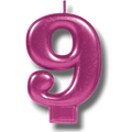 Vela Numero Magenta 9 C/1