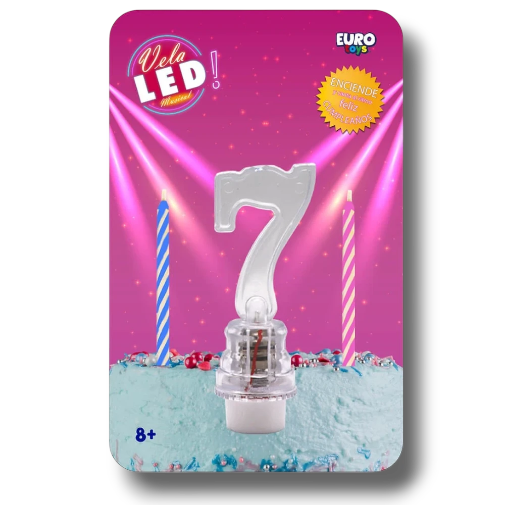 LED Candle Number 7 C/1