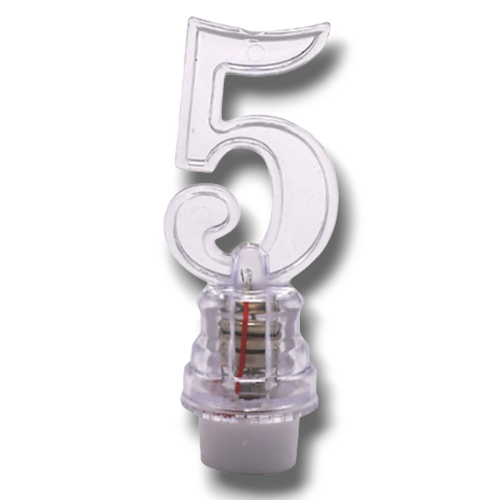 Vela Led Numero 5 C/1