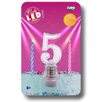LED Candle Number 5 C/1