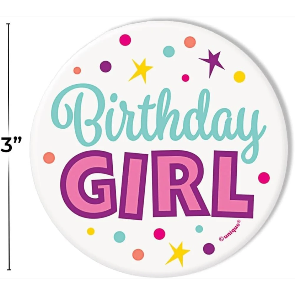 Boton Birthday Girl C/1