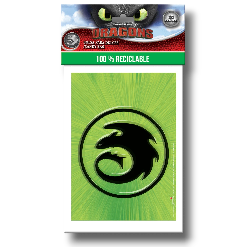Bolsa para Dulces Como Entrenar A Tu Dragon C/25
