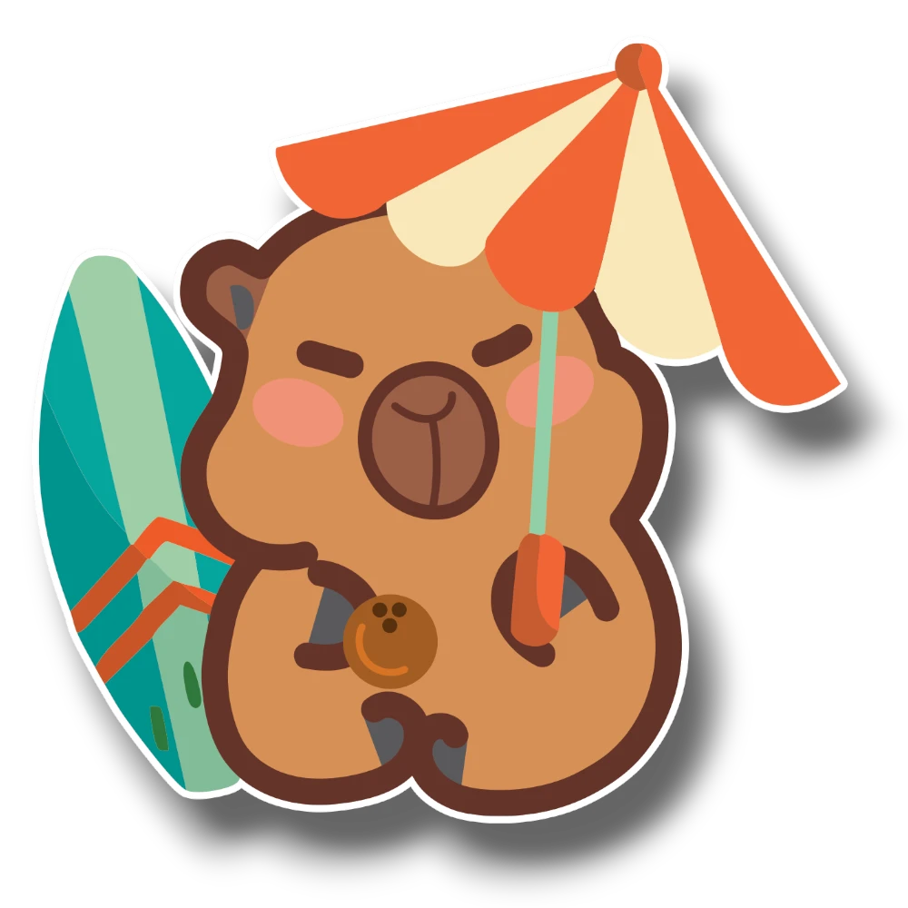 Capybara Summer Mobile Ornament C/1