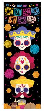 Decoracion Para Puerta Calaveritas C/1