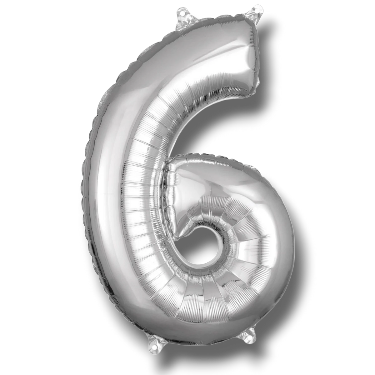 Globo 26" Numero 6 Plata C/1