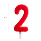 Vela Jumbo Numero Rojo 2 C/1