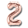 Balloon 14" Number 2 Rose Gold C/1