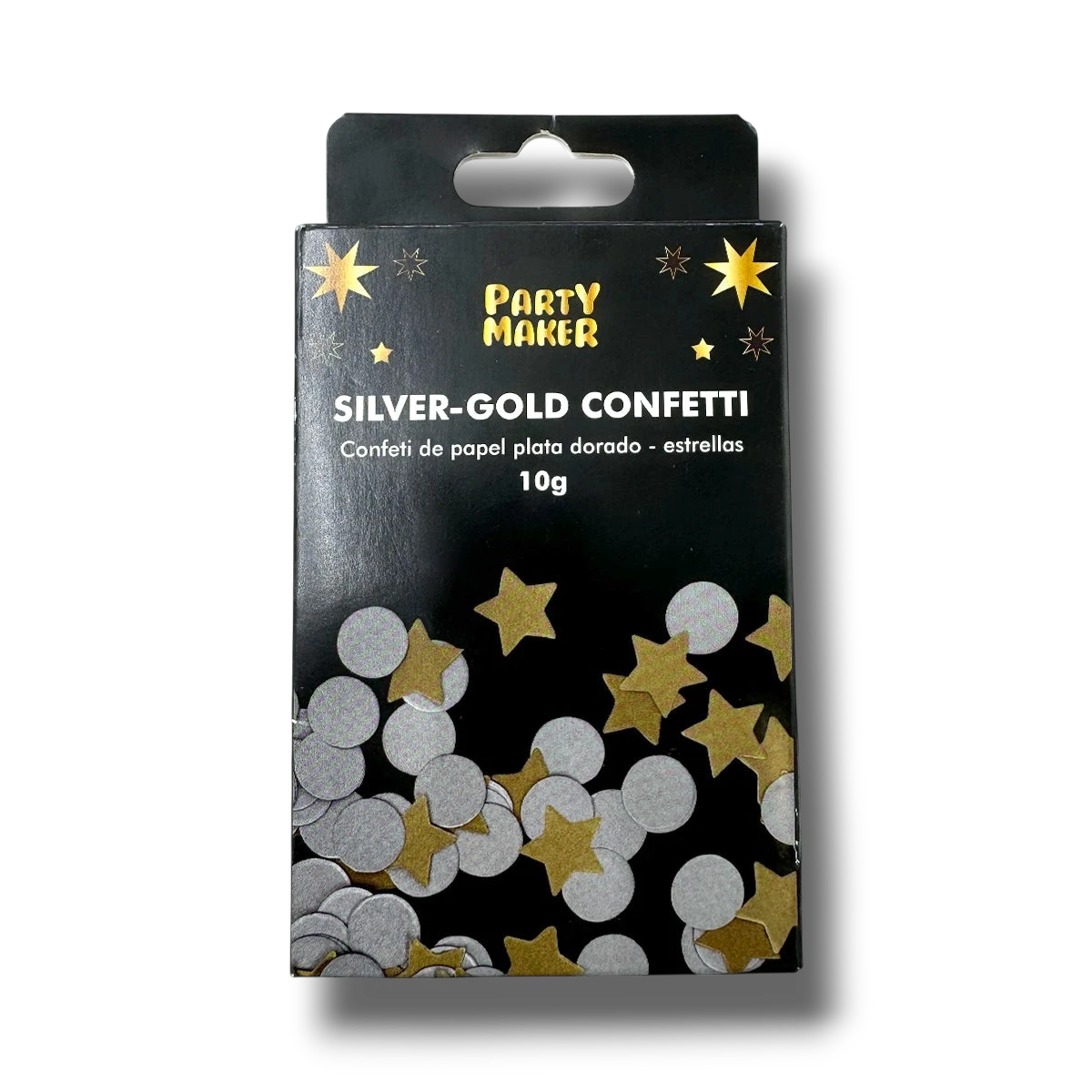 Confeti De Papel Plata/Dorado C/10g