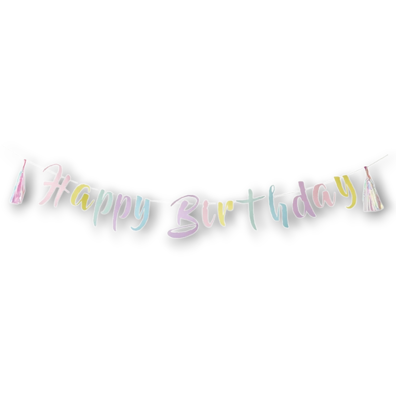 Banner Happy Birthday Arcoiris C/1