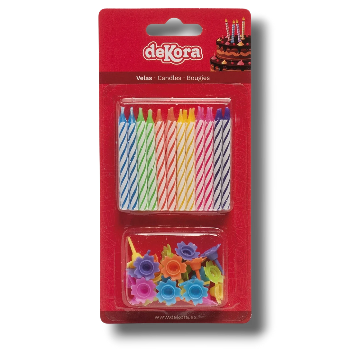 Velas Colores C/24