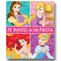 Invitaciones Princesas C/6
