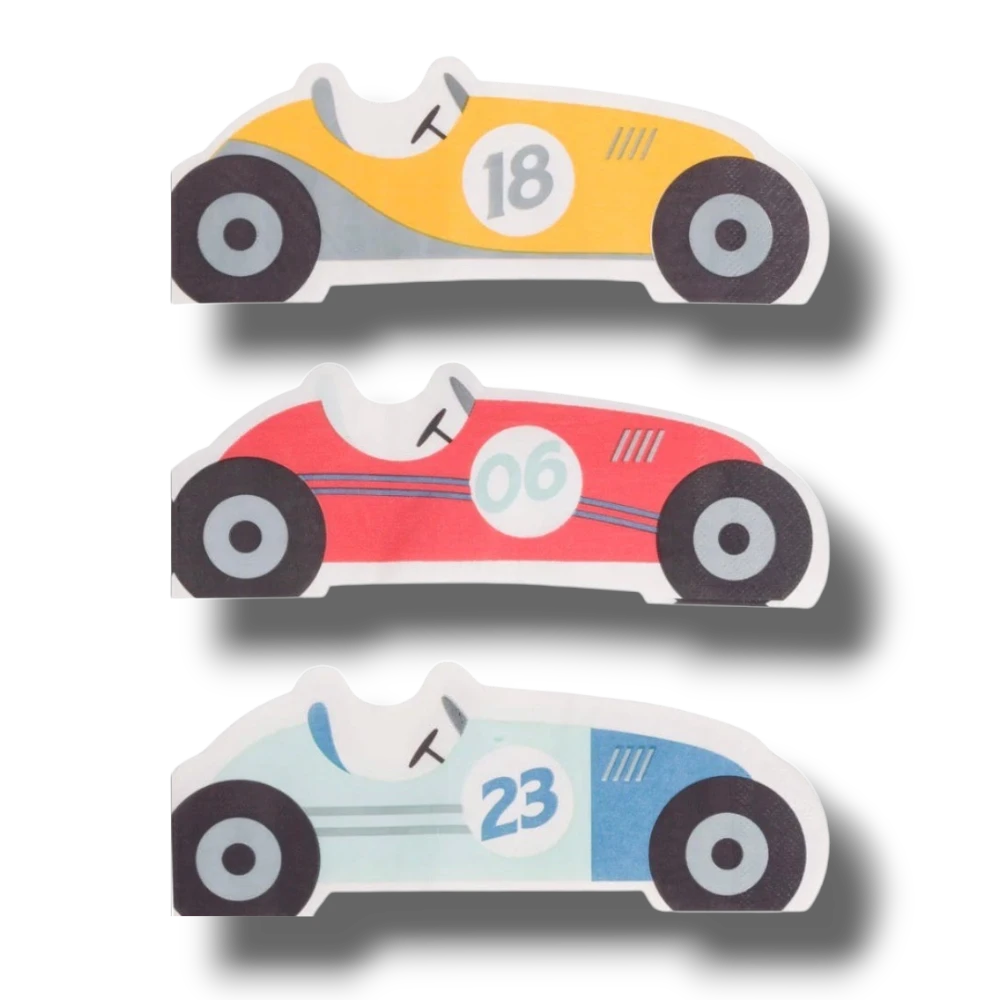 Servilleta Figura Miles Per Hour-Race Car C/24