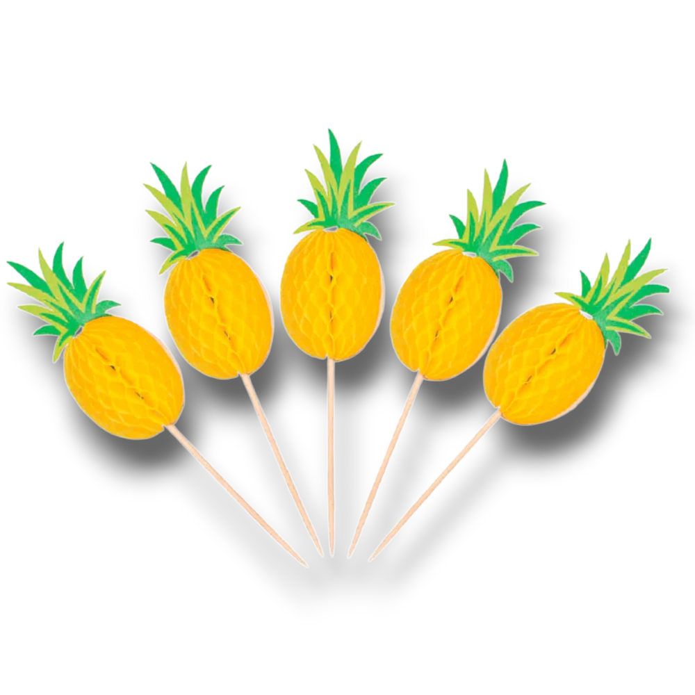 Palillos Papel Piña C/12