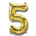 14" Balloon Number 5 Gold C/1