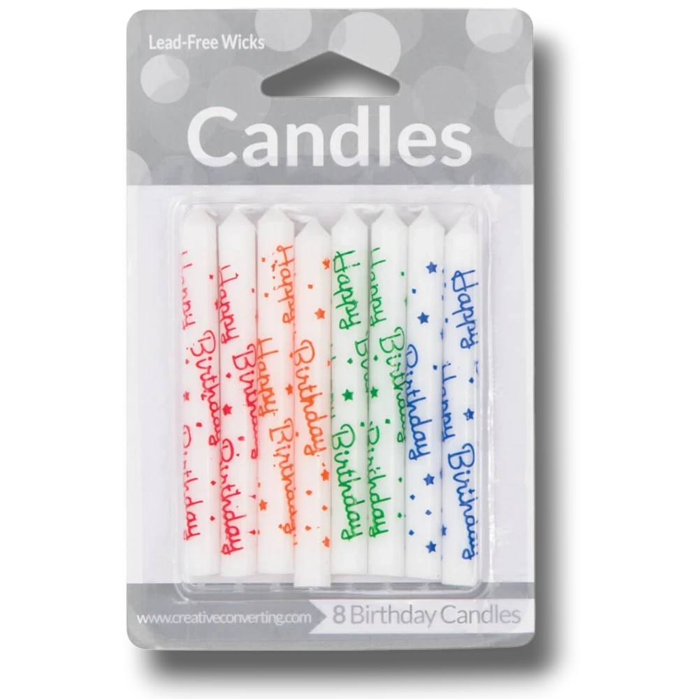 Velas Espiral Happy Birthday C/8