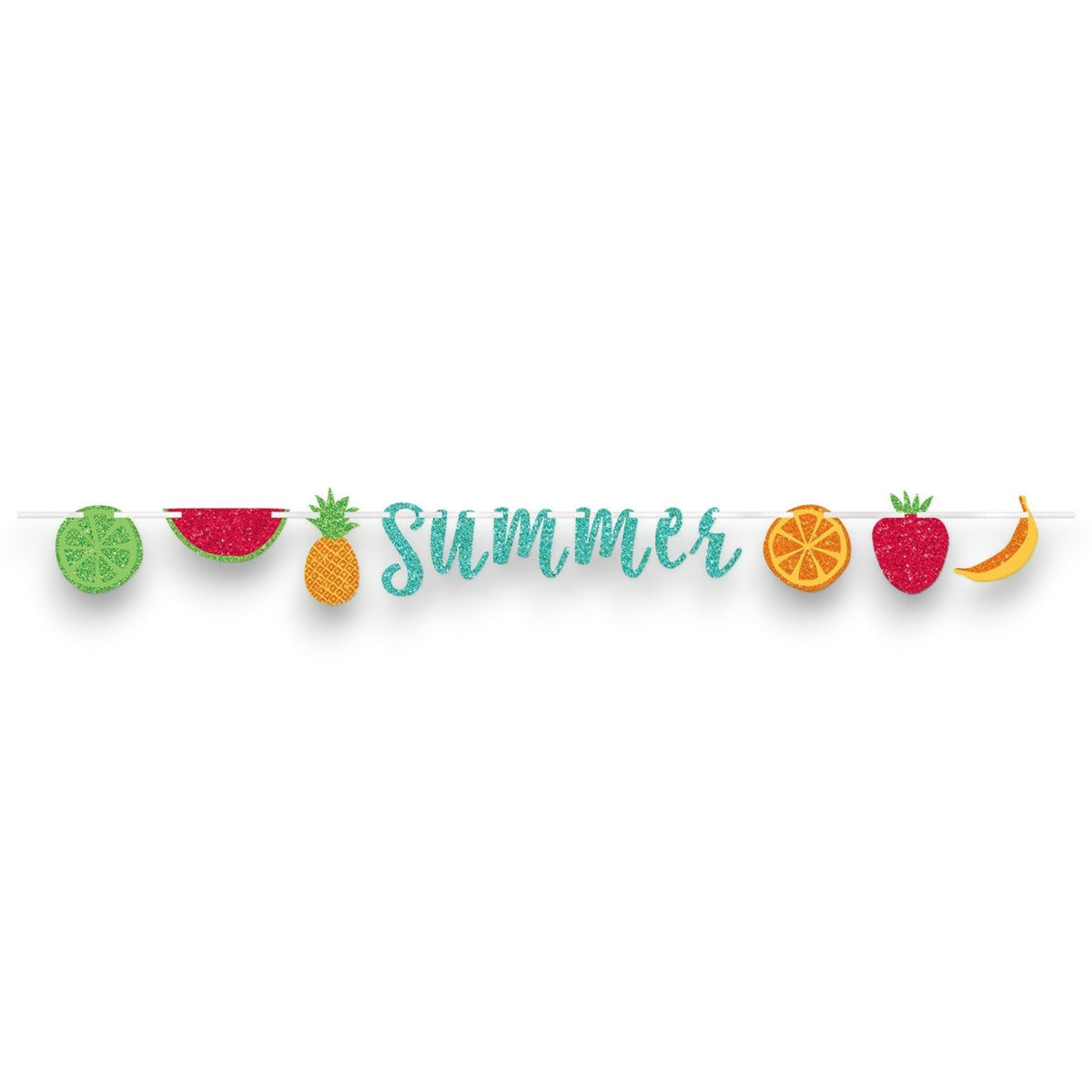 Glitter Banner Letters and Fruits C/1