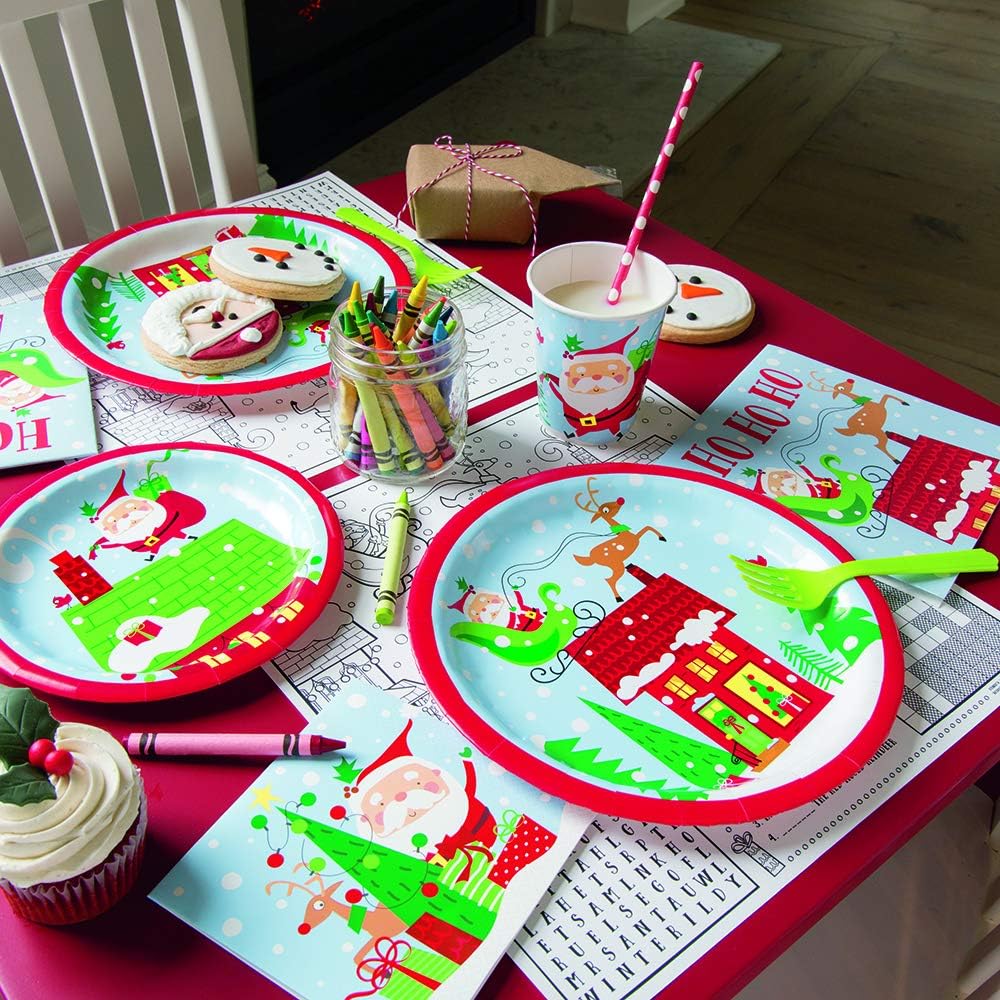 CH Colorful Santa Napkins C/16