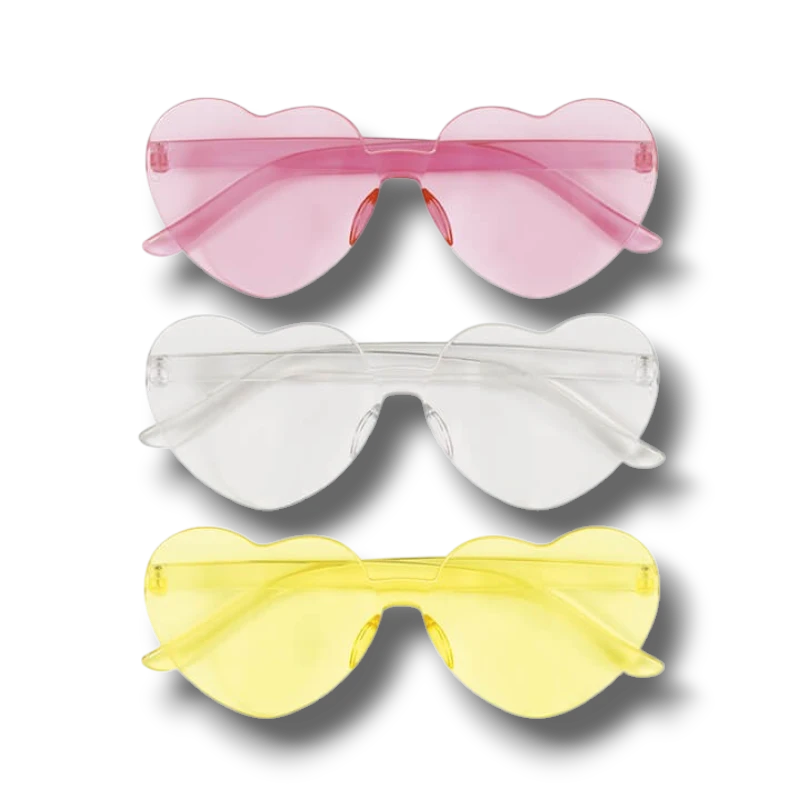 Lentes Corazon C/3